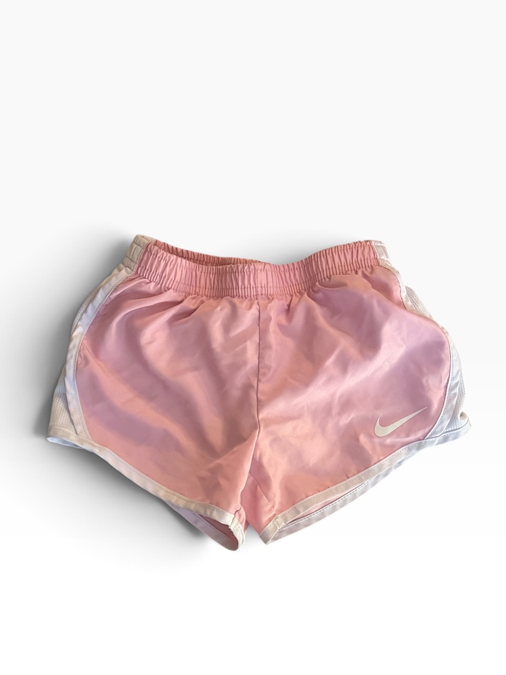 Nike Pink and White Women's Athletic Shorts